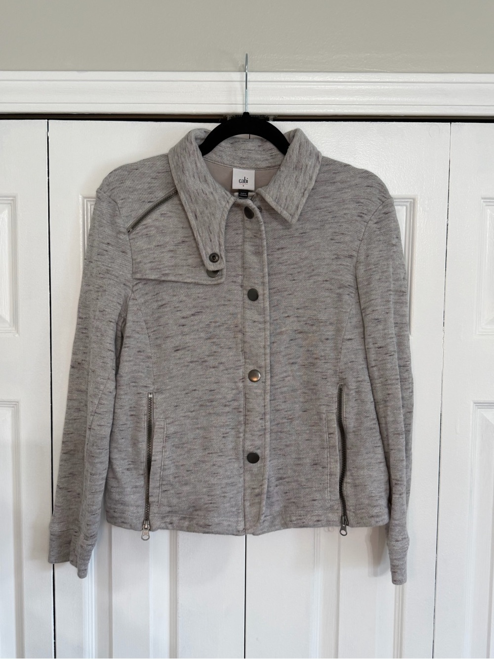 cAbi Gray Knit Rookie Jacket (S)